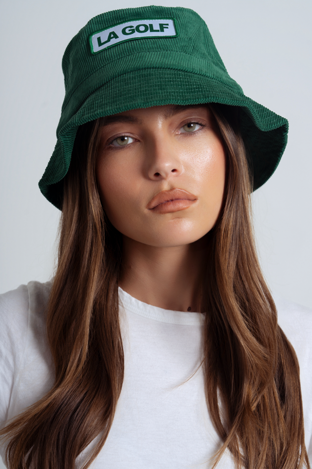 Corduroy Logo Bucket Hat | Green