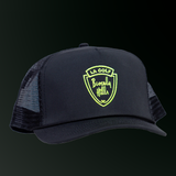 Shield Rope Hat | Black & Neon