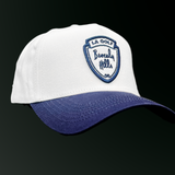 Shield Hat | White & Navy Patch