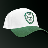 Shield Hat | White & Green Patch