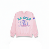 LA GOLF x Firstport Retro Crewneck / Light Pink