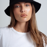 Shield Bucket Hat | Leather Patch